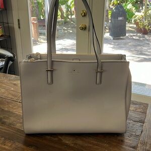 Kate spade tote with double side zip pockets for iPad or other needed items